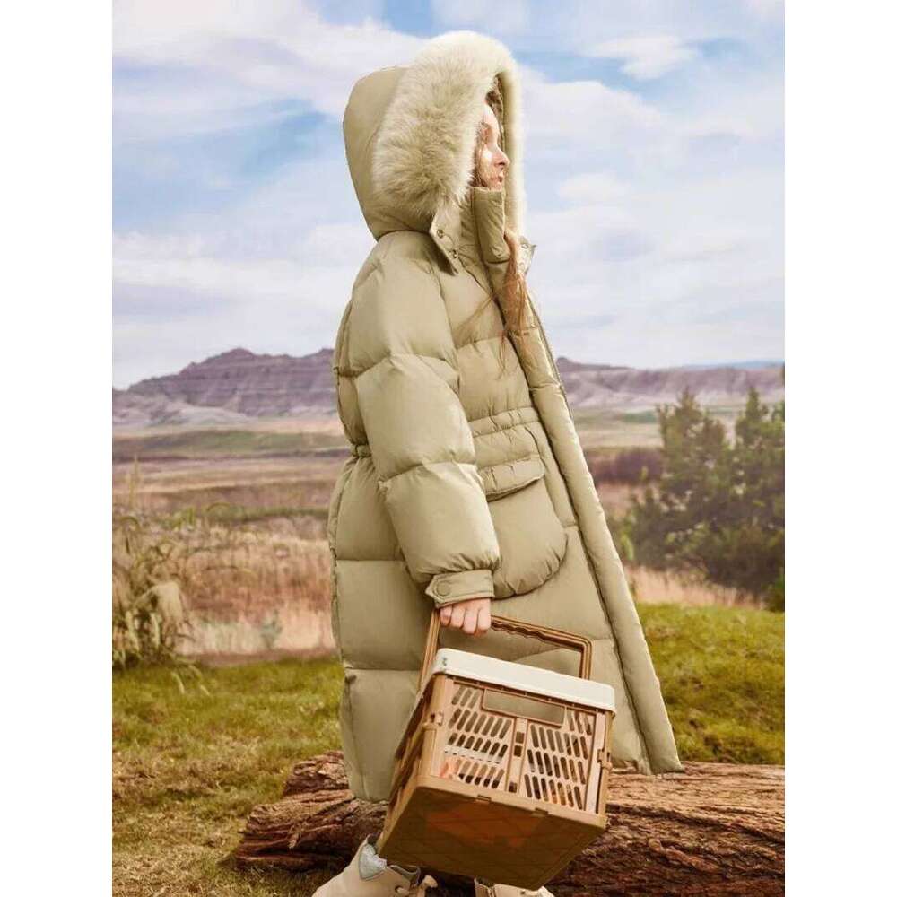 Winter Warm Girls Plain Long Cotton Lined Faux Fur Hood Zip Puff Jackets School Kids Thick Coats Child Outfit Windbreaker 5-16Yr