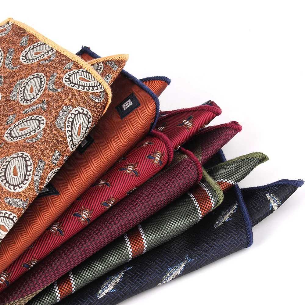 Suits Pocket Square For Men Wen Striped Chest Towel Hanky Gentlemen Hankies Mens Handkerchief Cartoon Pocket Towel Gifts Y251024