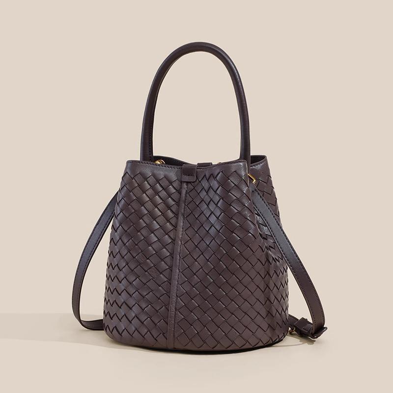 Luxury Brand Designer Bag Women's Bag 2025 New Fashion Sheepskin Woven Bag Large Capacity Basket Bucket Bag Handheld Shoulder Crossbody Bag