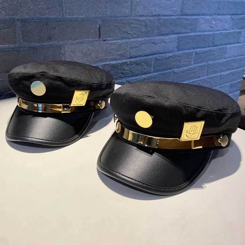 Fashionable New Uniform Cosplay Decoration Party Hat Elegant Anime Mahing Flat Top Hat for Costume Ball Decorations Y251025