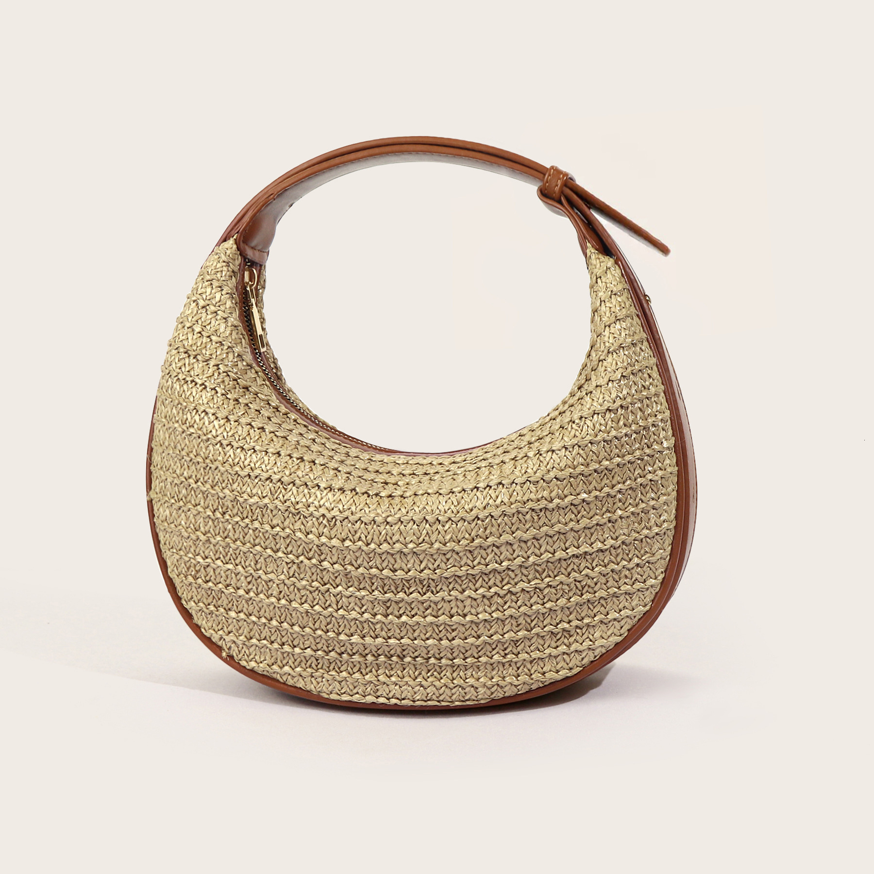 Luxury Brand Designer Bag Summer New Style Woven Moon Bag Versatile Shoulder Underarm Bag For Women Niche Crossbody Bag Lightweight