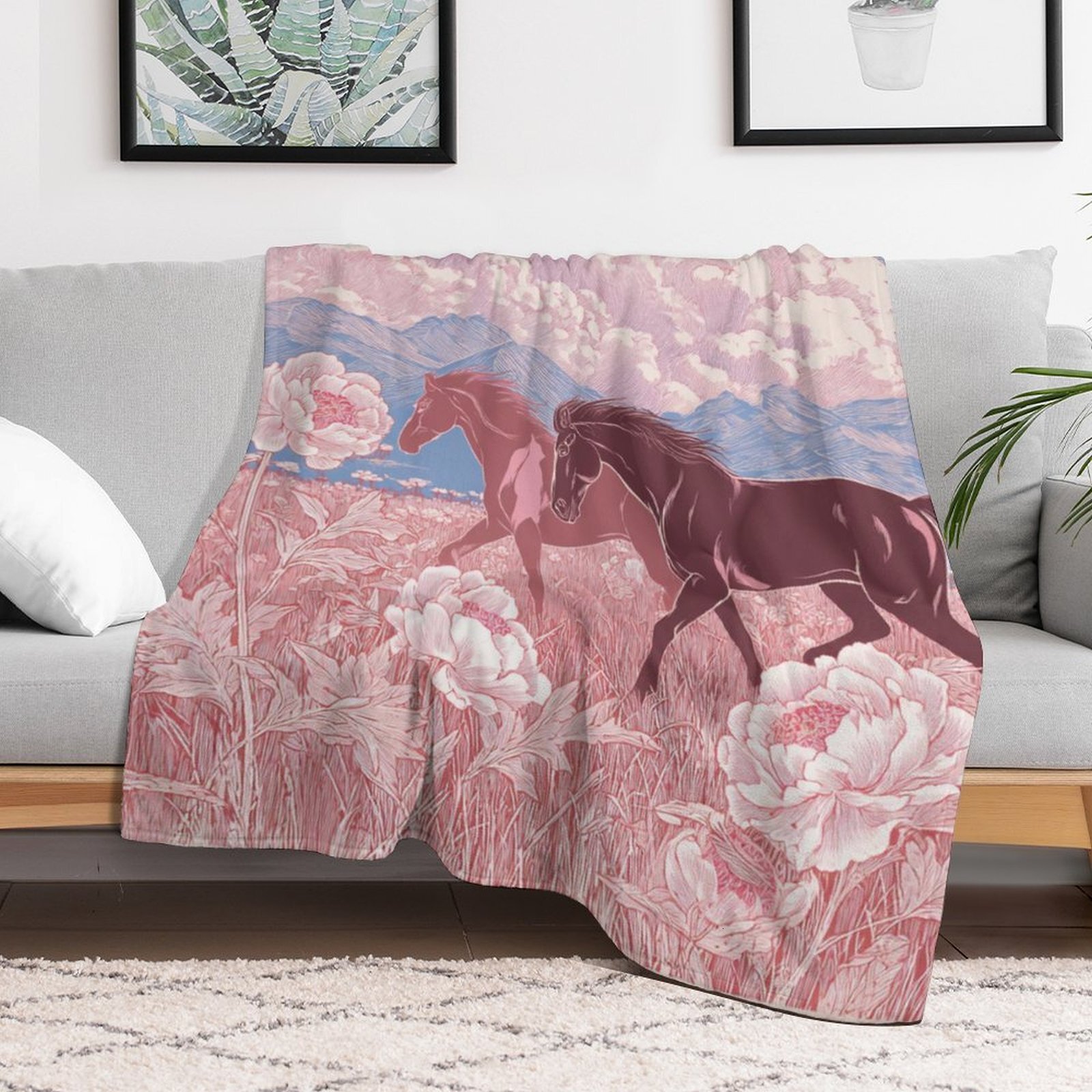 H Designer Horse blanket blanket throw cashmere vibration blanket copert Home Travel Throw Summer Air Conditioner Beach home bedding blankets throws H