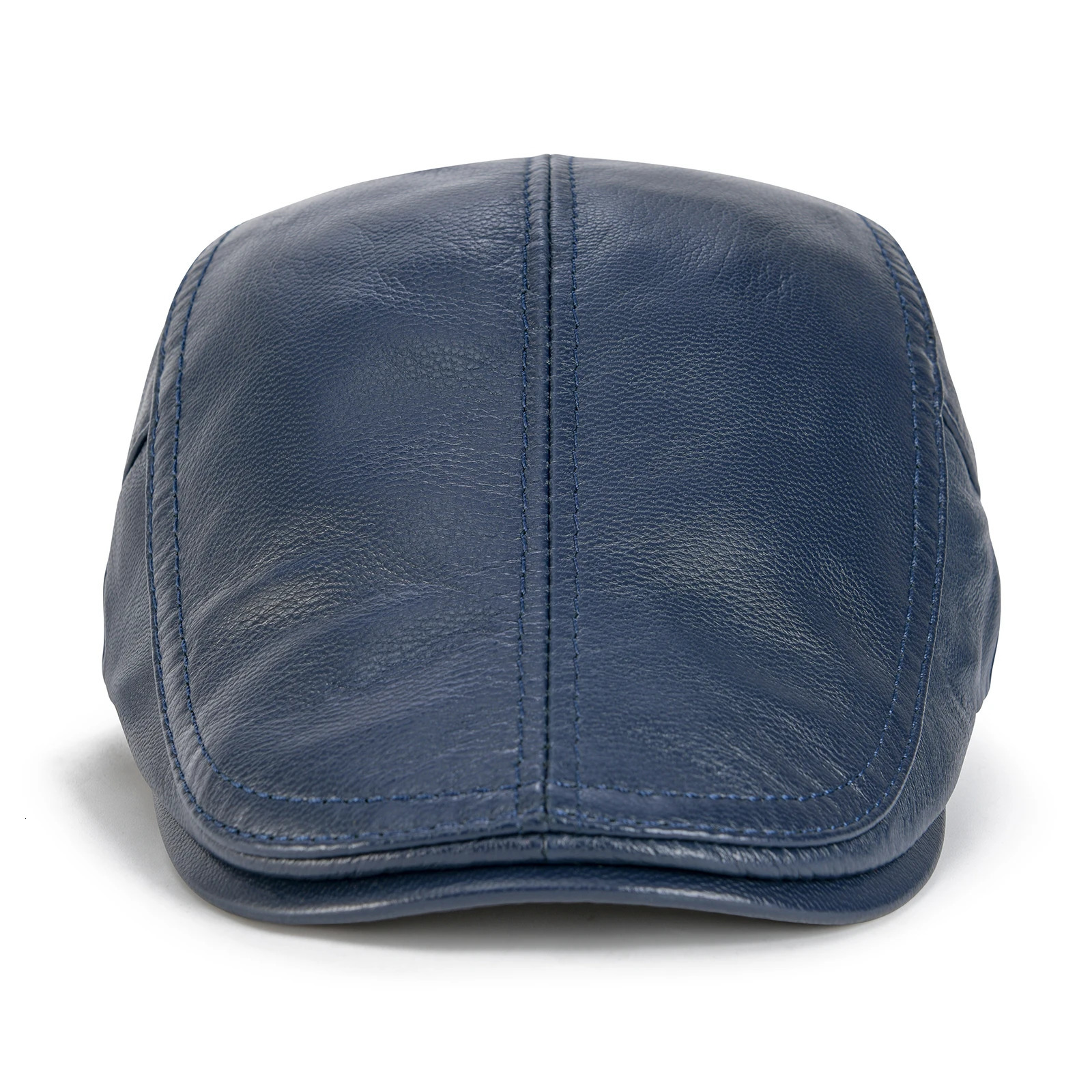 VOBOOM Mens Genuine Lambskin sboy Cap Leather Hat Adjustable Beret Caps Classic Golf Flat Ivy Cap Gatsby Driving Fishing Hat 251021