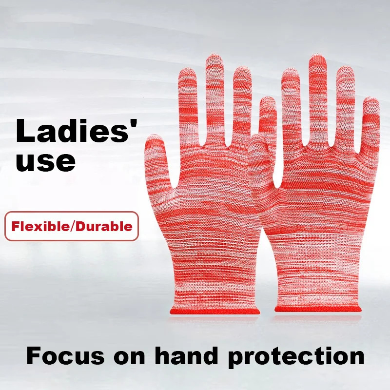 Womens Work Gloves Nylon Thickened HighDensity AntiSlip Breathable Durable Portable Safety Gloves for Labor Gardening 251021