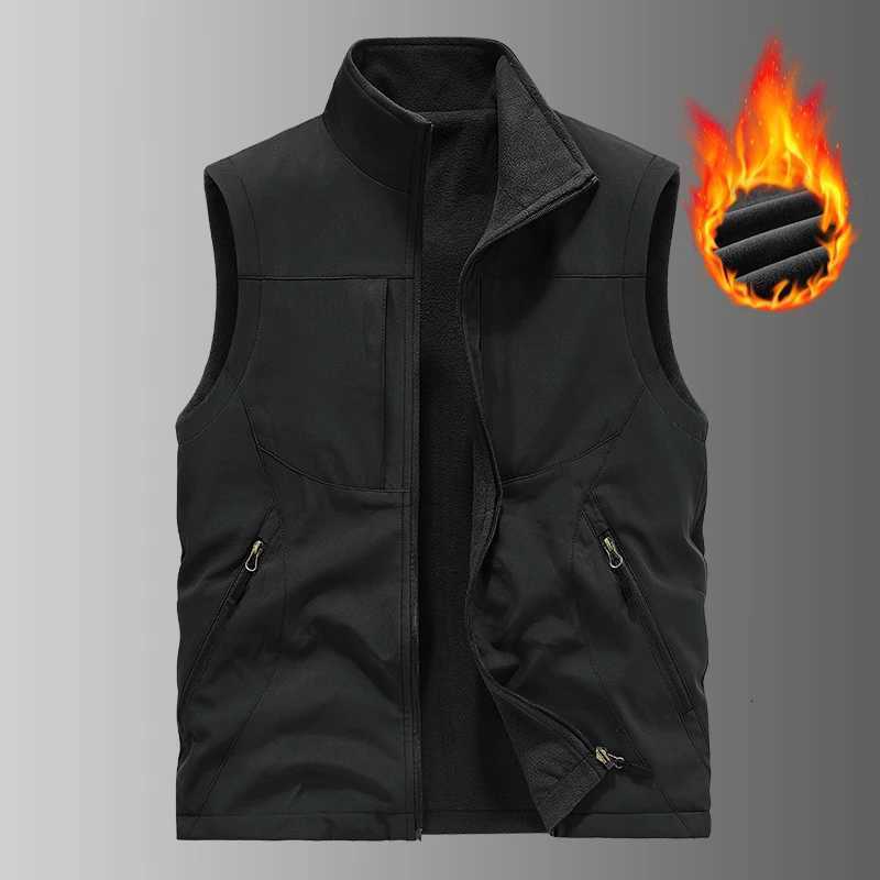 Outdoor Fishing Casual Mens ather Vest Comfortab Versati Sports Windproof and Breathab Highquality Casual Vest Y251022