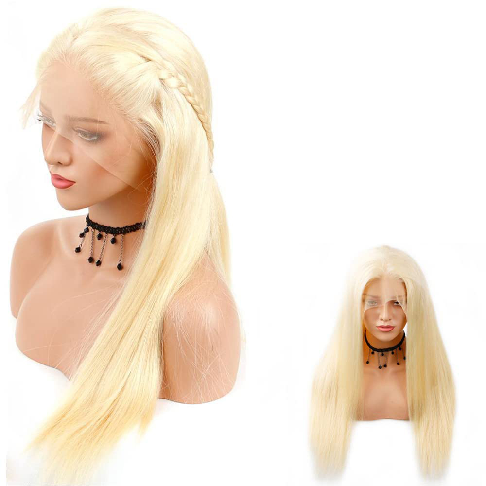 613 Blonde T Part Wig 13x6x1 Lace Front Human Hair Pre Plucked Straight Body Wave Lace Front Wigs for Women