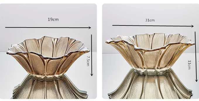 Crystal Fruit Plate Living Ro Coffee Table Dining Ro Decoration Household Snacks Dried Fruit Plate Desktop Ornaments Y251025