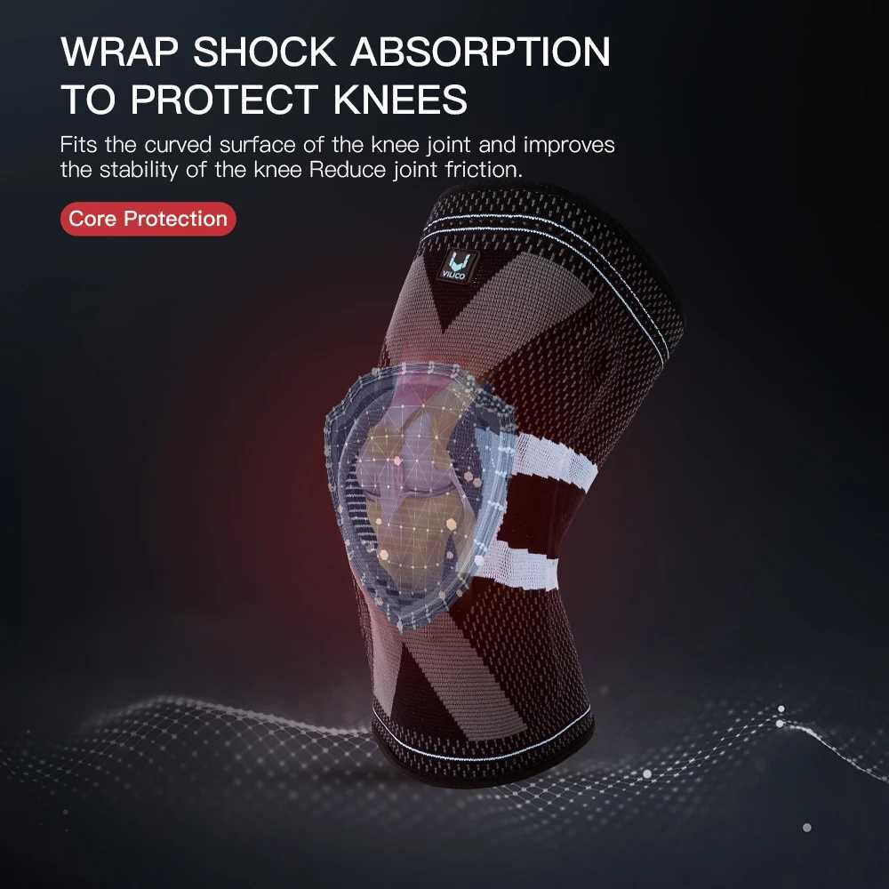 2 Piece Sports Patella Support Knee Brace Knitted Spring Compression Full Protect Elastic Breathable Knee Support For Men Women Y251024