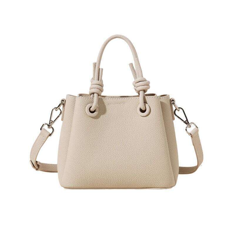 Minimalist Trendy Handheld Bucket Shoulder Women's Genuine Leather Casual Commuter Handbag Single Slant Crossbody Bag Purses 251023 1025