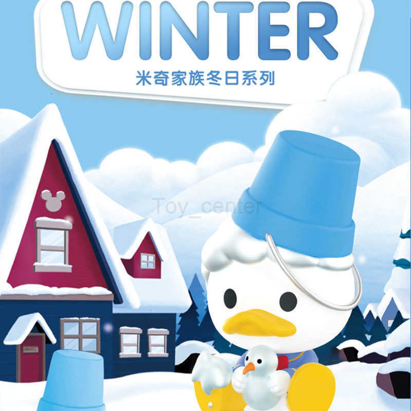 Disney POPMART Mickey Family Winter Series Blind Box Donald Duck Daisy Minnie Figures H251025