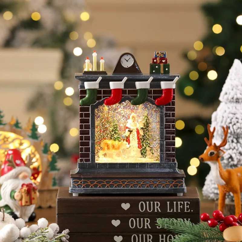 Creative Crossborder Christmas Scene DecorationsCrystal BallsMusic BoxesGifts for Children From The Elderly Home Decor C251024