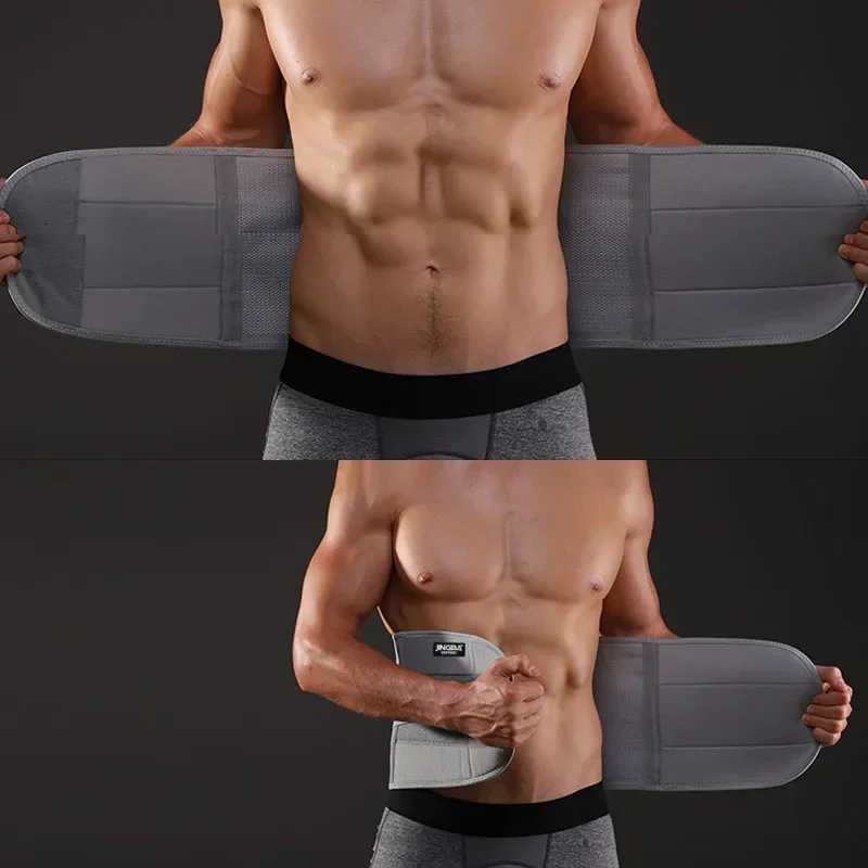 Men Waist Trainer Belt Fitness Waist Back Support Belts Sweat Belt Trainer Trimmer Abdominale Sports Lumbar joint Protector Y251025