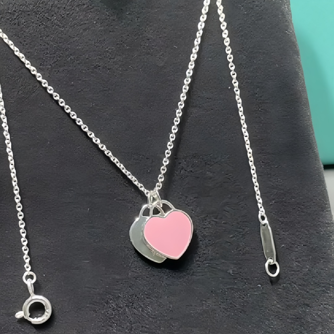 luxury jewelry designer necklace designer jewelry gold chain women necklaces designer heart pendant fashion jewlery high quality silver plated love necklace gift