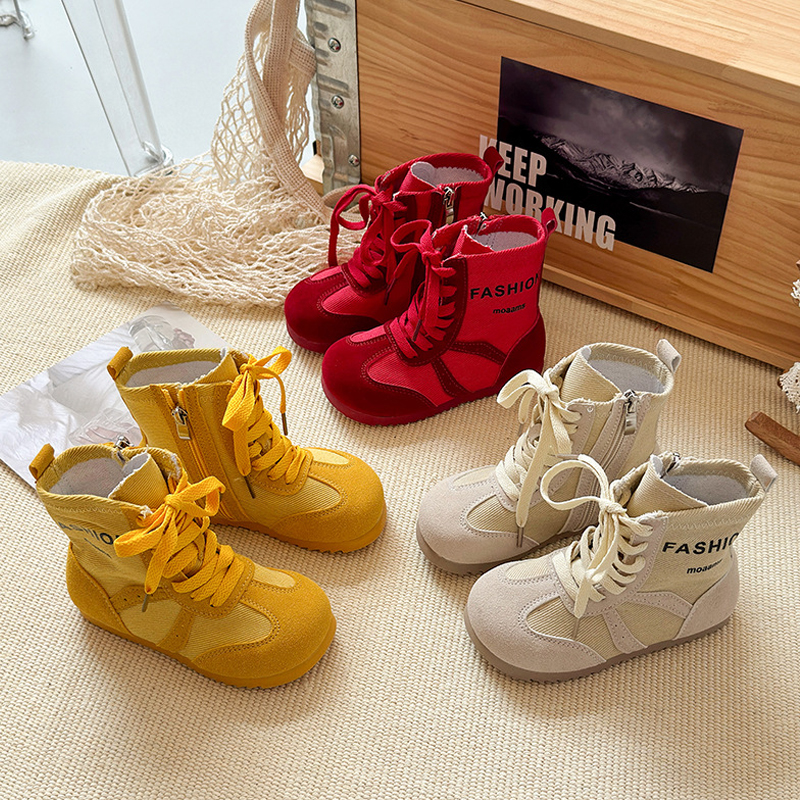 Kids Wrestling Boots for Girl Children Anti-slip Sports Shoes Kidszworld Toddler Girls Wrestling Boots Shoes Size 26 - 36 C1169