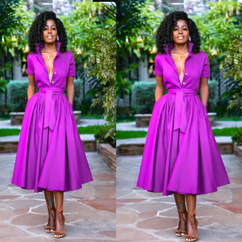 African fashion designer with belt, multi-color cardigan, women's new mid sleeved slim fit dress