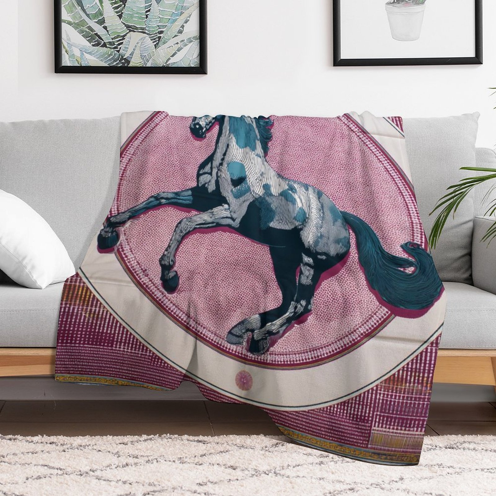 Custom H Designer Horse blanket blanket throw cashmere vibration blanket copert Home Travel Throw Summer Air Conditioner Beach home bedding blankets t