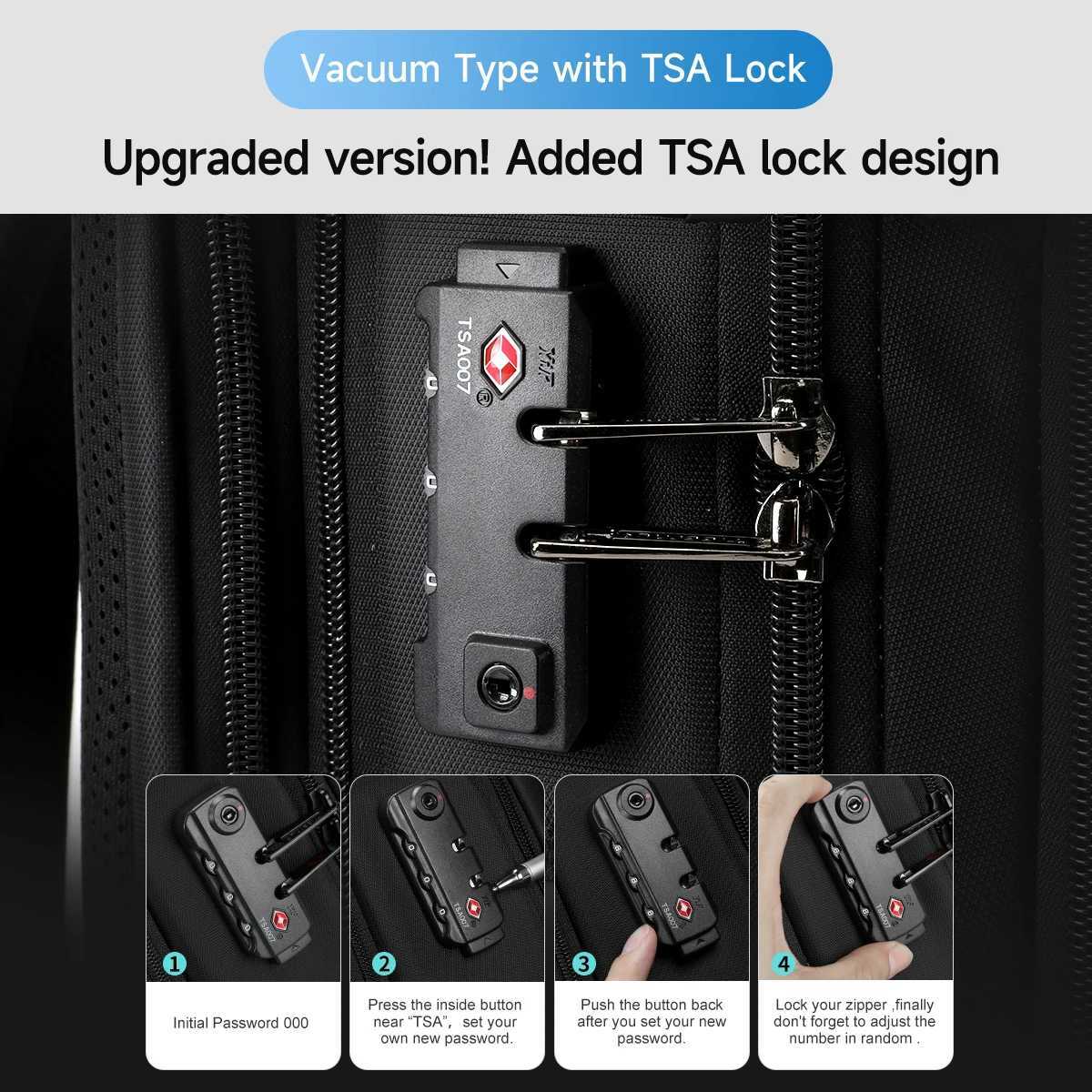 Tigernu Vacuum Backpacks Men Expandable Bags 17inch Laptop Backpack Bags Male Travel Backpacks Large Capacity Backpack Women Bag W251025