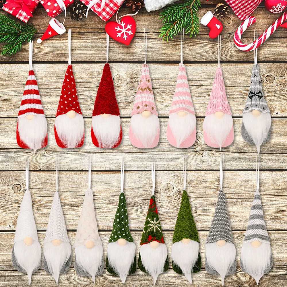 3Pcslot Christmas Elf Doll Pendant Merry Christmas Decorations for Home Xmas Tree Ornament Navidad Natal New Year 2022 C251024