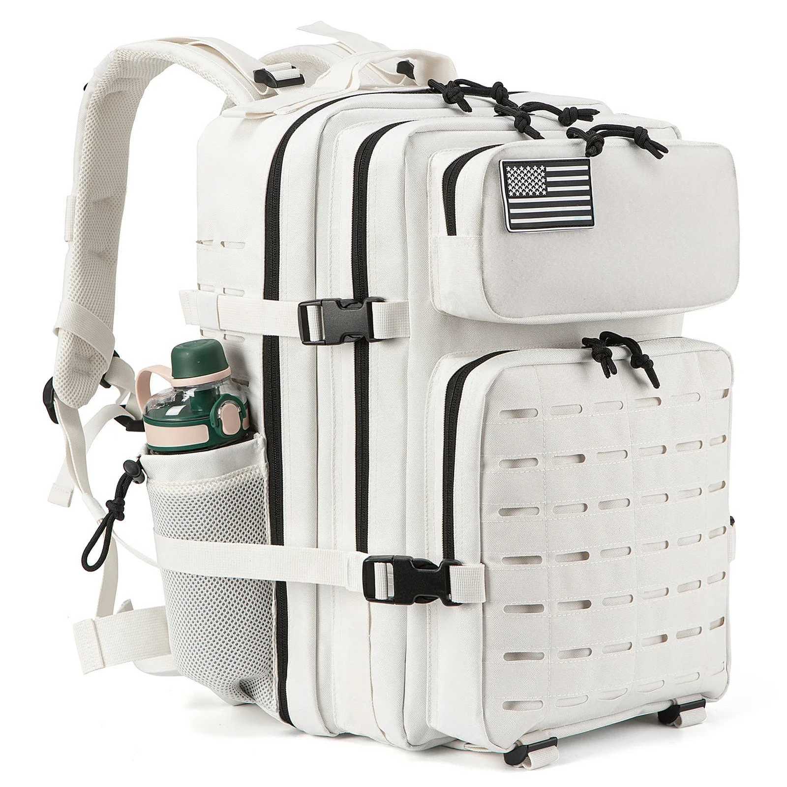 25L45L Mens and Womens Tactical Backpacks Outdoor Activities Small School Backpacks with Water Bottle Holder W251025