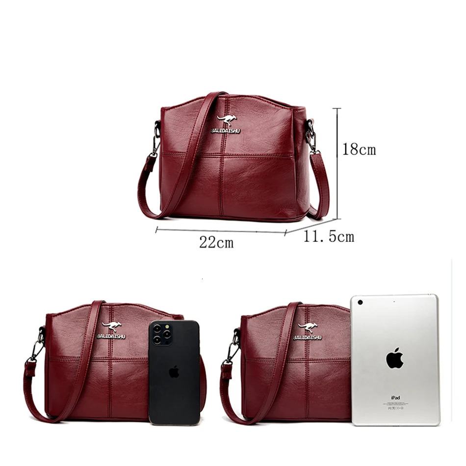 High Quality Leather Shoulder Bags for Women Small Cossbody Bag Female Purses and Handbags Sac A Main 251018