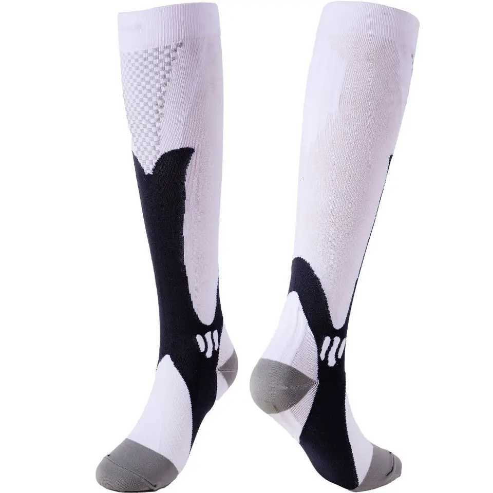 Running Men Women Compression Socks For Football Anti Fatigue Pain Relief 2030 mmhg Black Compression Socks Fit For Sport Socks Y251024