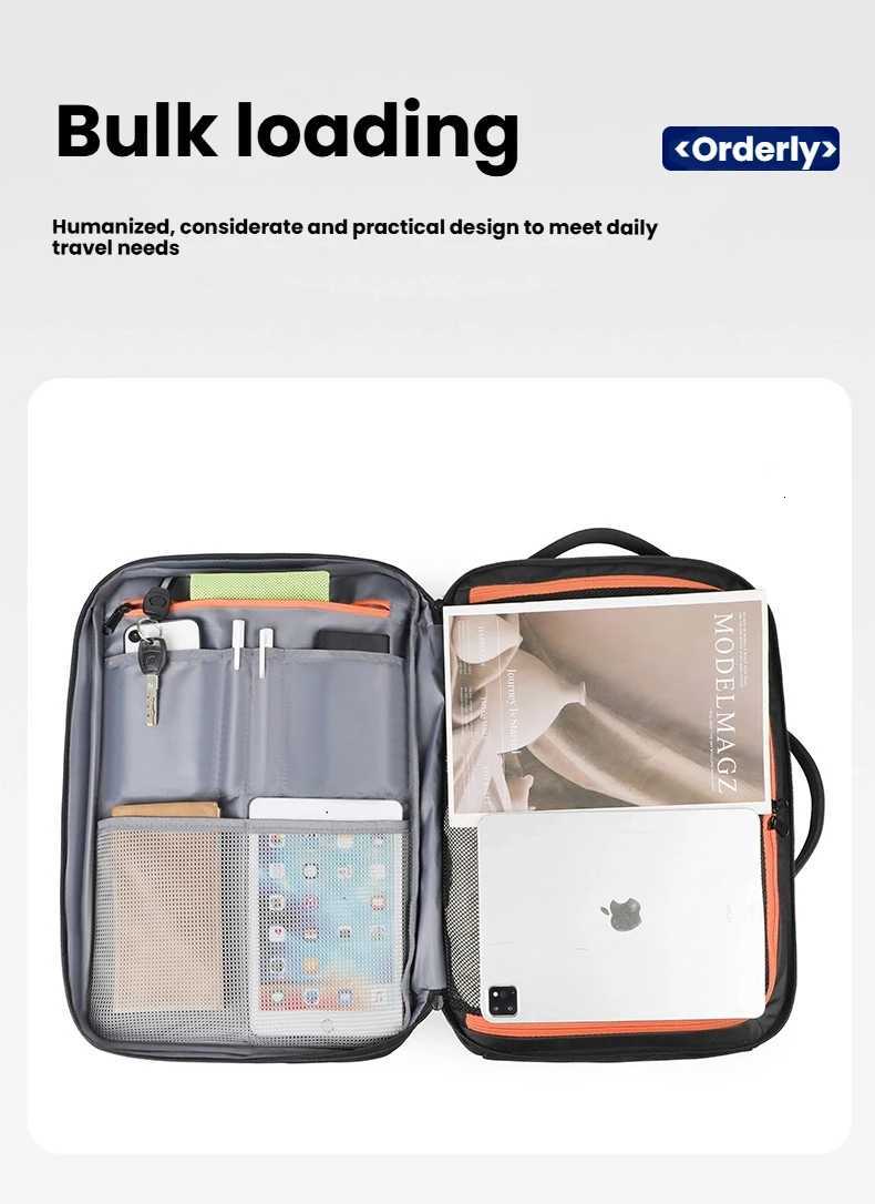 Travel Backpack Men Business Backpack School Expandable USB Bag Large Capacity Laptop Waterproof Fashion Backpack W251025