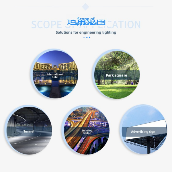 LED Stadium Flood Light, High Brightness Outdoor Sports Lighting with Adjustable Bracket, Waterproof Floodlight for Basketball Court, Football Field, 