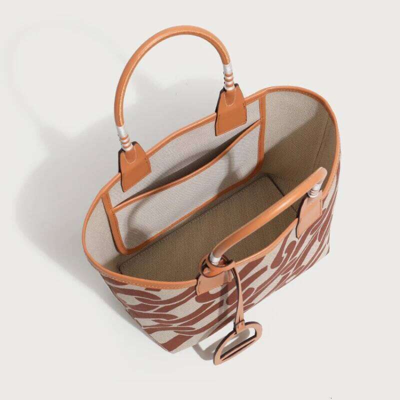 High Quality Canavas Top Handle Handbag Women Commuter Print Purse Retro Shoulder Bags Satchel Crossbody Bag 251023 1025