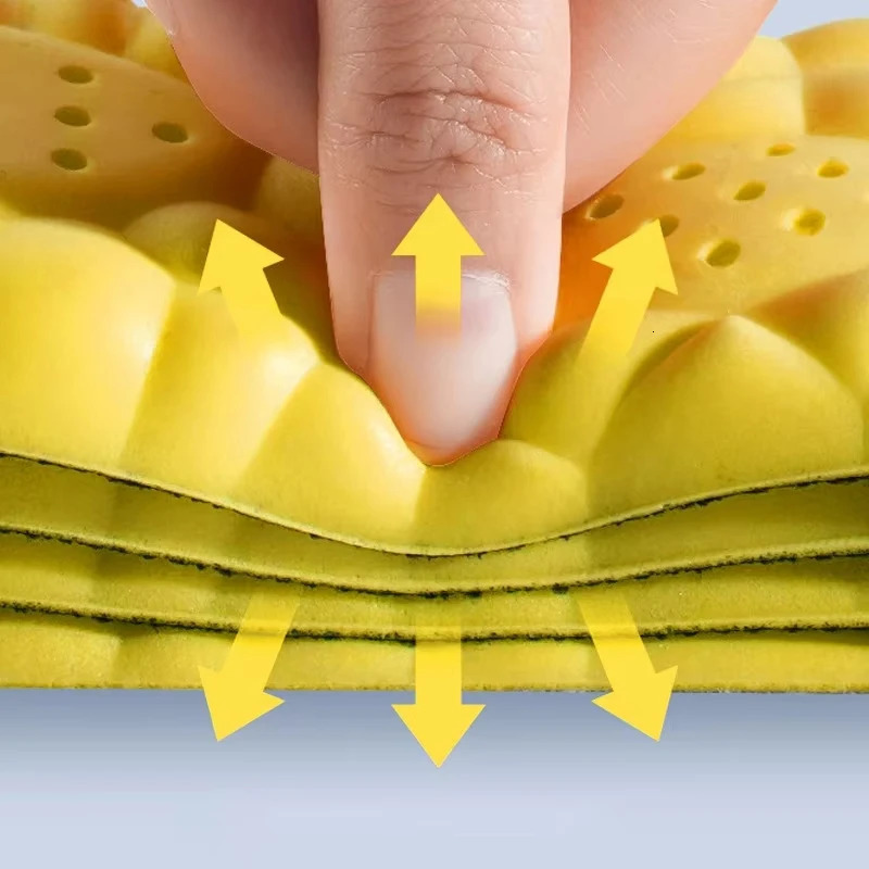 4D Cloud Technology PU Sole Sports Insoles For Shoes Soft Breathable Shock Absorption Cushion Running Orthopedic Care Insoles251020