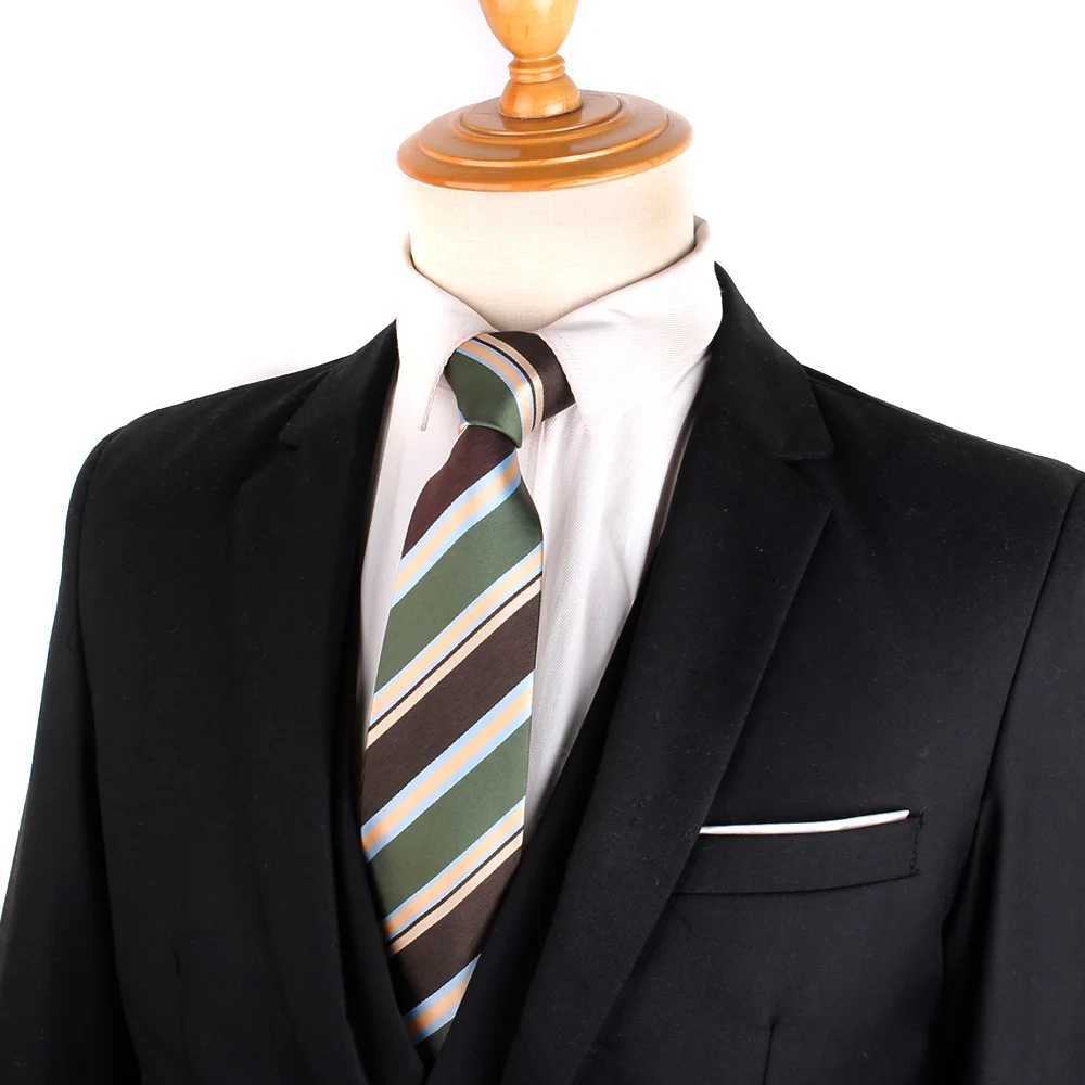 New Wedding Ties For Men Wen Busin Woven ral Striped Neck Tie For Party Adt Suit Neckties For Grosmen Gifts Y251024