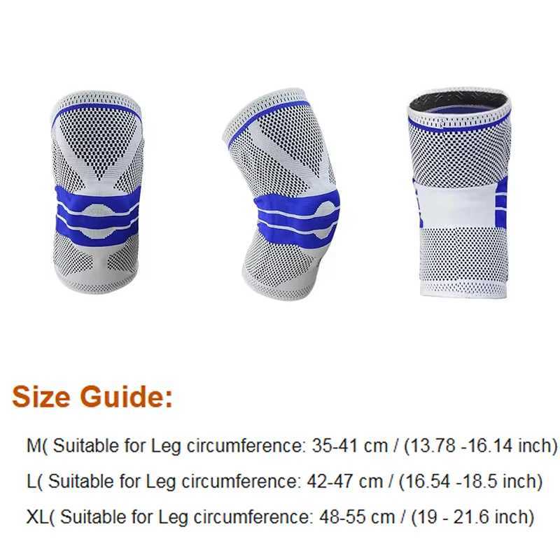 Knee Brace Silicone Sleeve Knee Pads Arthritis Knee Wraps Protector For Joints Support Meniscus Compression Protection Sport Y251024