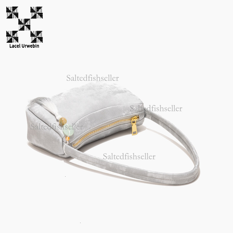 Lacel Urwebin Designer New Single Shoulder Underarm Bag Fashion Luxury Women's Tassel Chinese Cross Shoulder Small Square Bag Daily Versatile Sto