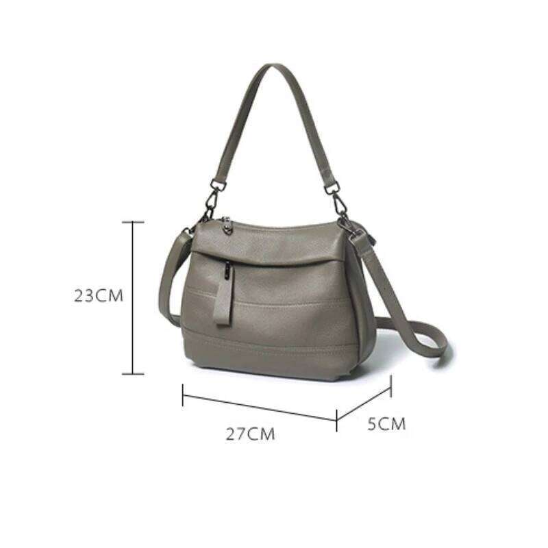 Jonlily Women Genuine Leather Shoulder Female Handbag Totes High Capacity Commuter Casual Daybag Sling Bag Purse -Kg1526 251025