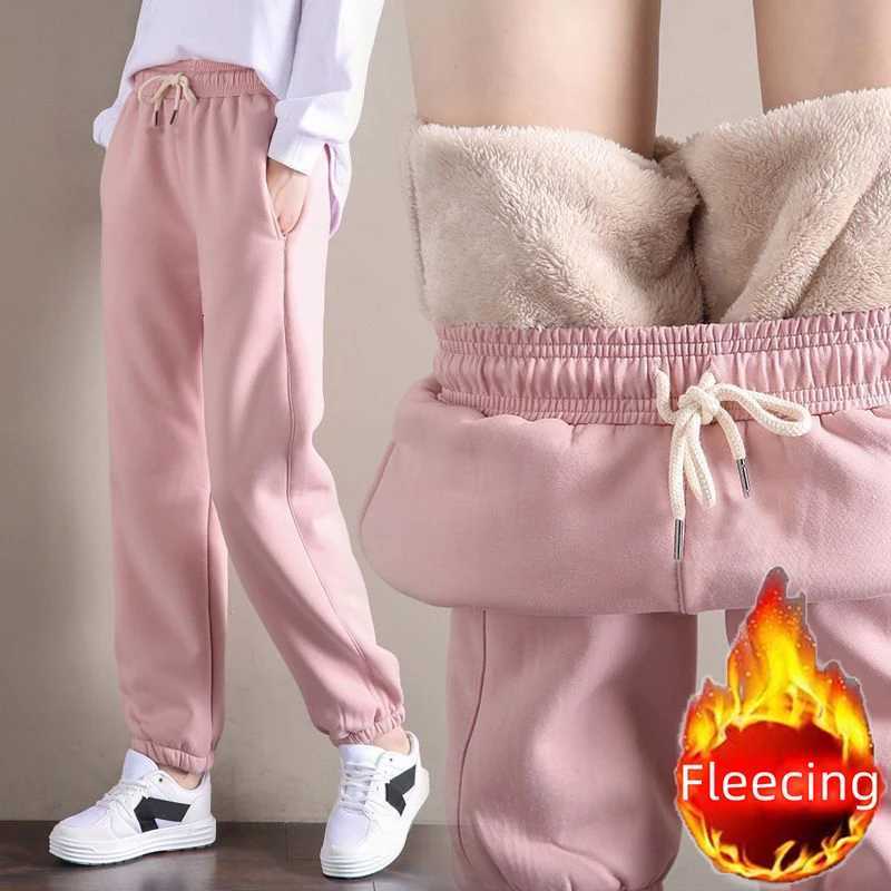 2024 New Women Clothing Warm Winter Thicken Trousers Casual Sport Fleece Legging Fashion Thick PantsT251025
