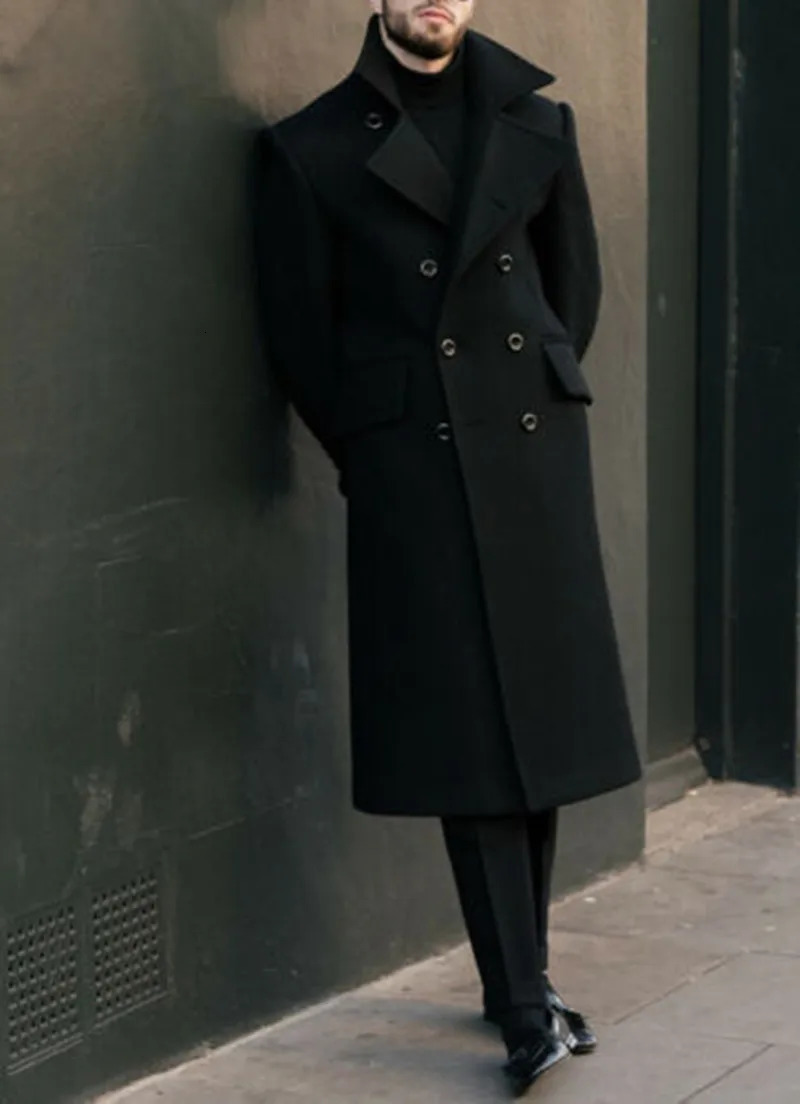 Men Long Coat Double Breasted TailorMade Woolen Blend Winter Warm Overcoat Tailored Blazer Men Suits 251023