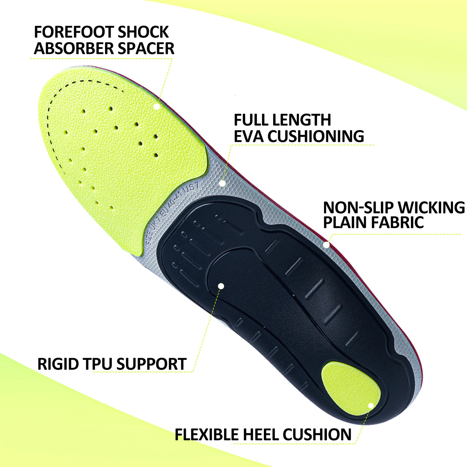 Plantar Fasciitis Relief Orthopedic Insole Flat Foot High Arch Support Men Women Work Ortic Insert Sport Shoe Sneaker Sole251020