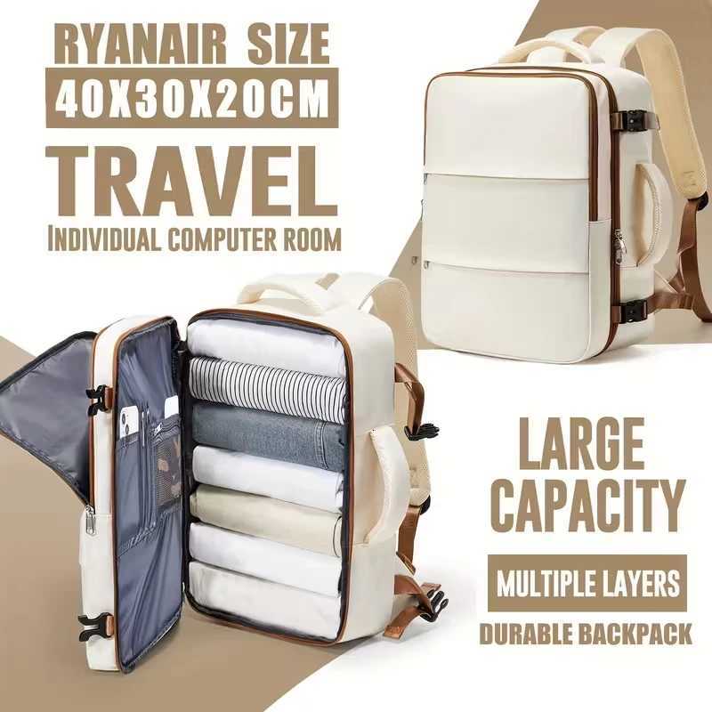 Notebook Backpack Travel 40x30x20 Ryanair Laptop Bag Men Women Business Waterproof Cabin Bag Carry ons Backpack School Bag W251025