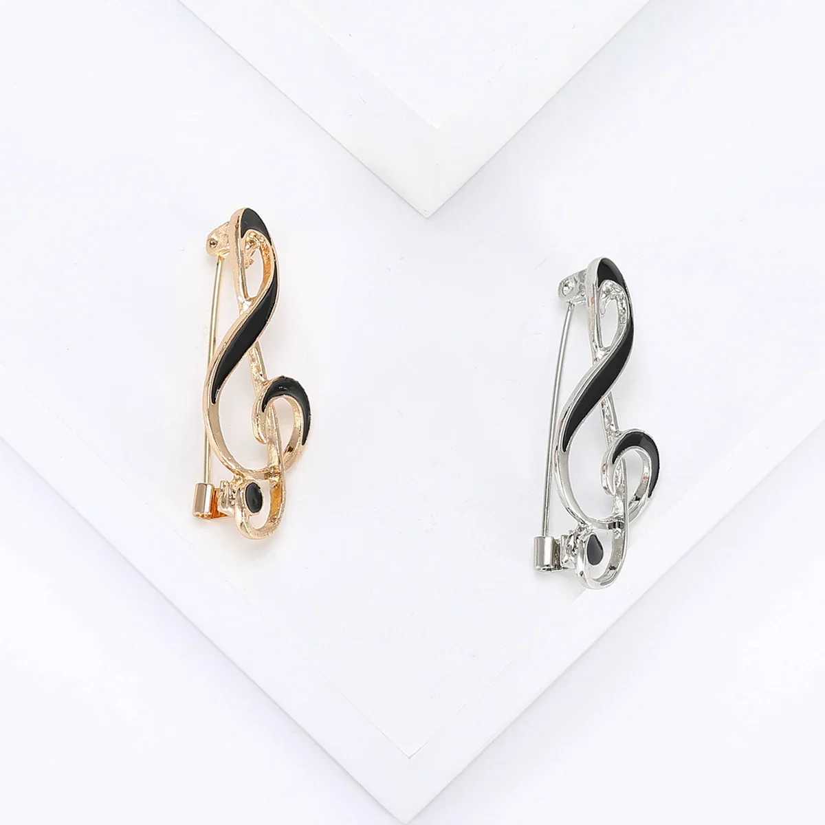 Stylish Simple Music Note Pin for Women Unisex Enamel Musics Symbol Brooches Event party backpack decoration clothes accessories J251115