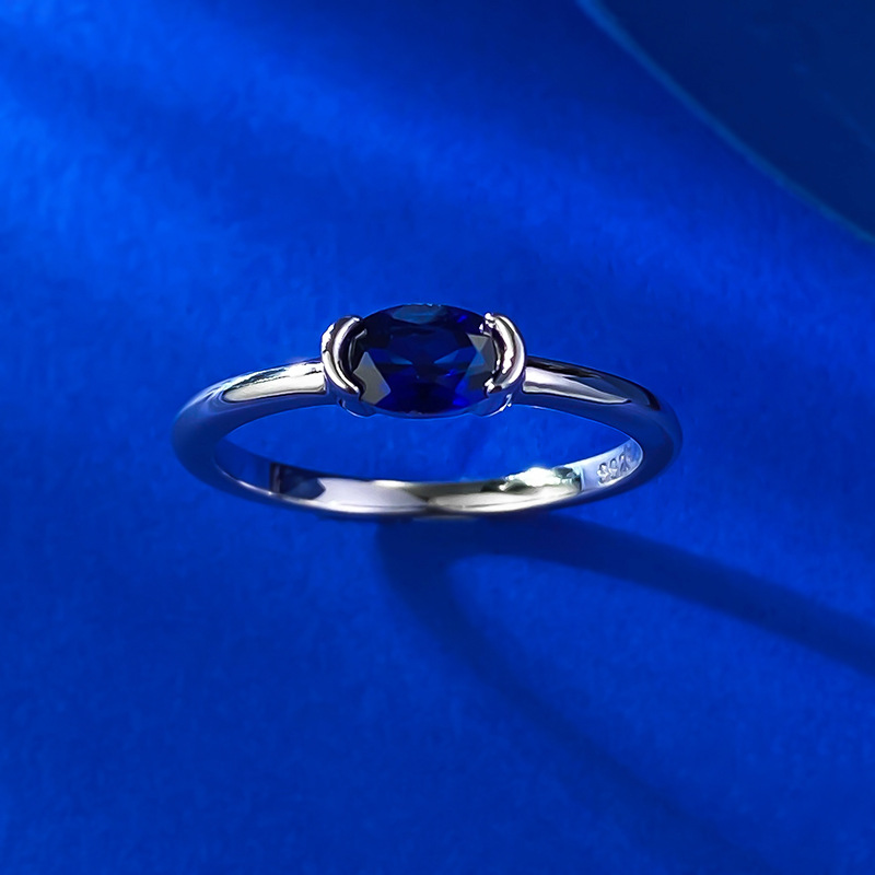 2025 Choucong Ins Top Sell Wedding Rings Solitaire Simple Fashion Jewelry Real 100% 925 Sterling Silver Oval Cut Ruby 5A Zircon CZ Diamond Party Etern