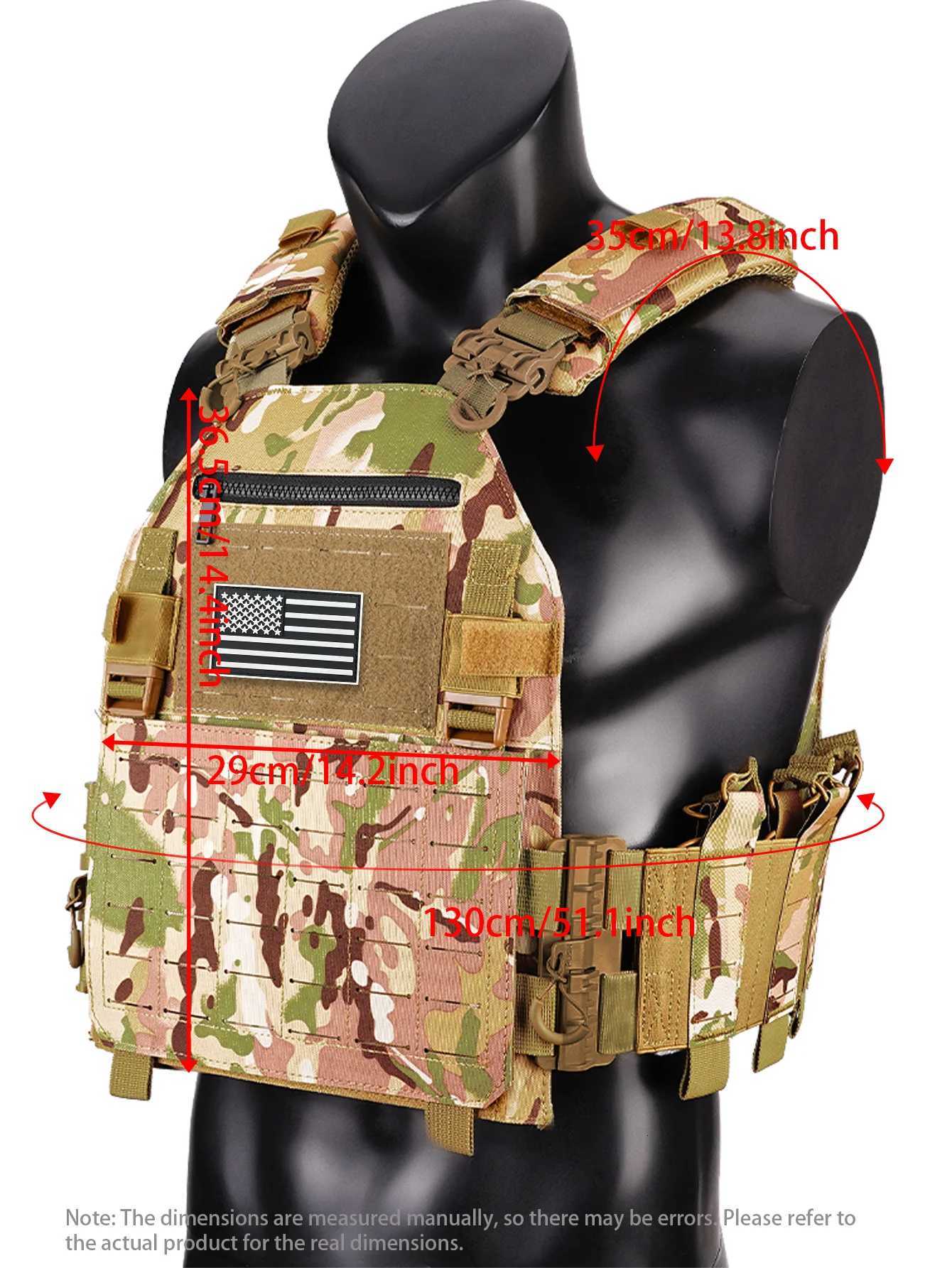Outdoor multifunctional laser quick rease vest that can be quickly reased from the shoulders and waist Y251022