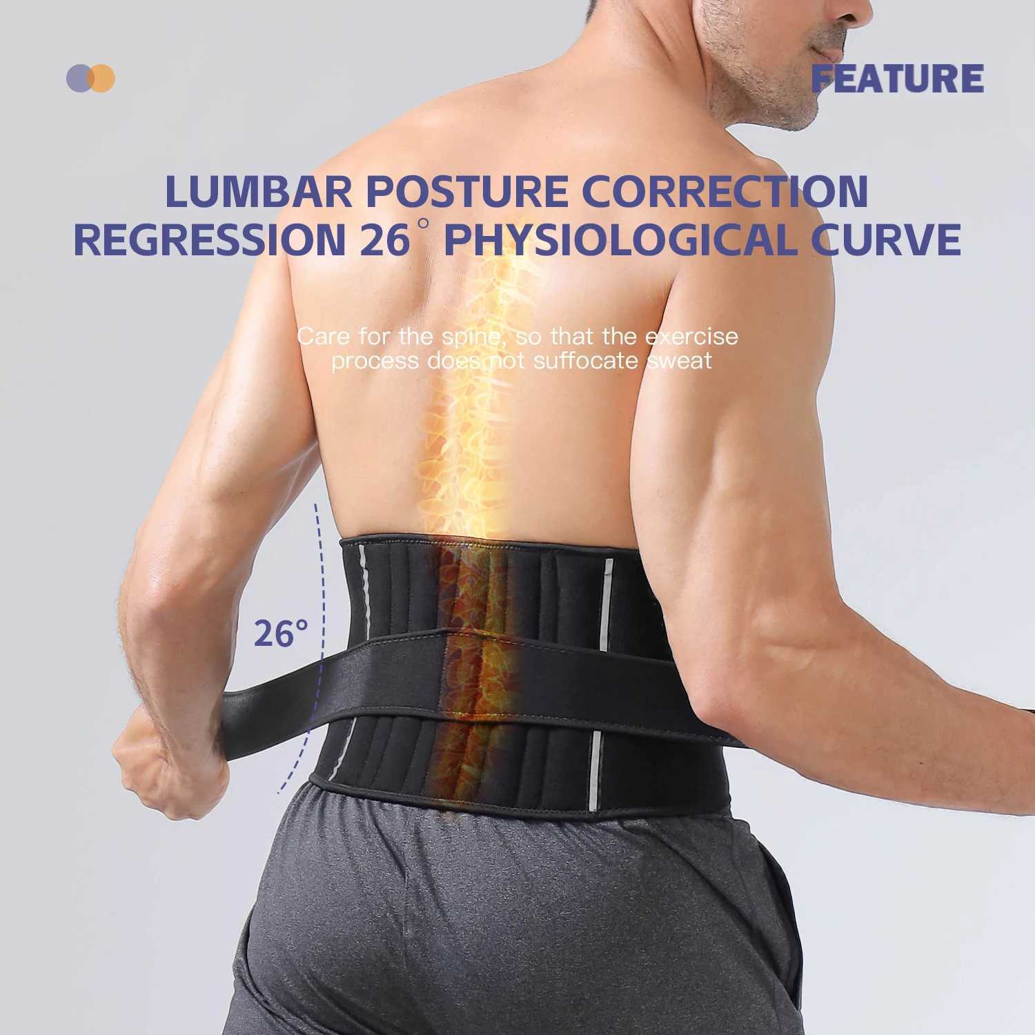 1Pcs Fitness Waist Protection 5 Support Rods Dual Strap Design For BiDirectional Compression Sports Waist Protection Y251025