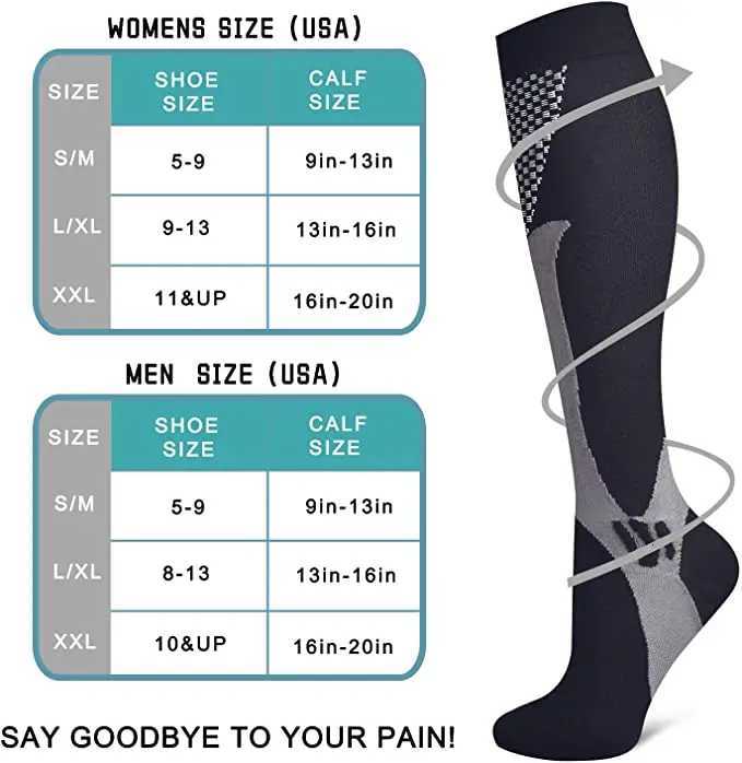 New Compression Socks 2030 MmHg Fit Varicose Veins Medical Swelling Diabetes Atheletic Anti Fatigue Football Soccer Stockings Y251024