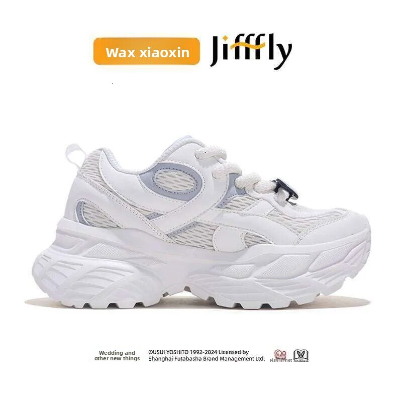 Jifffly Crayon Shin chan Collaboration Dad Shoes for Women 2025 Summer New Ins Trend Thick Soled Height Increasing Sneakers Breathable No Stuffiness