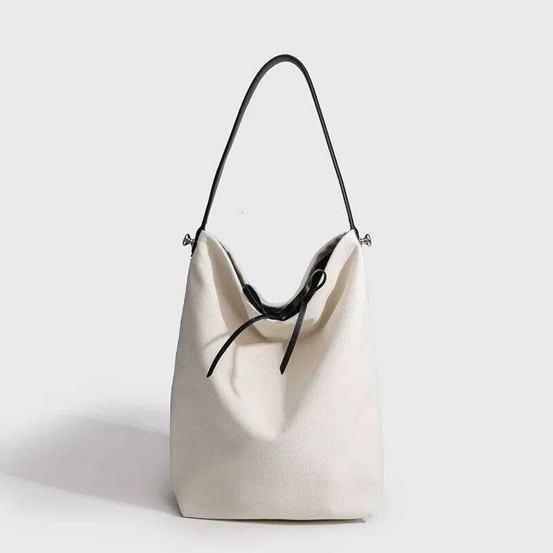 Cowboy Canvas Hangbag Women Fashionable Versatile Denim Bucket Bag Retro Casual Large Tote Female Shopping Shoulder Bags Suotong1025