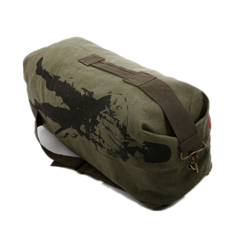 New Outdoor Hiking Bag Canvas Travel Bag Designer Backpack Large Capacity Sports Bike Men's and Women's Bucket Bag