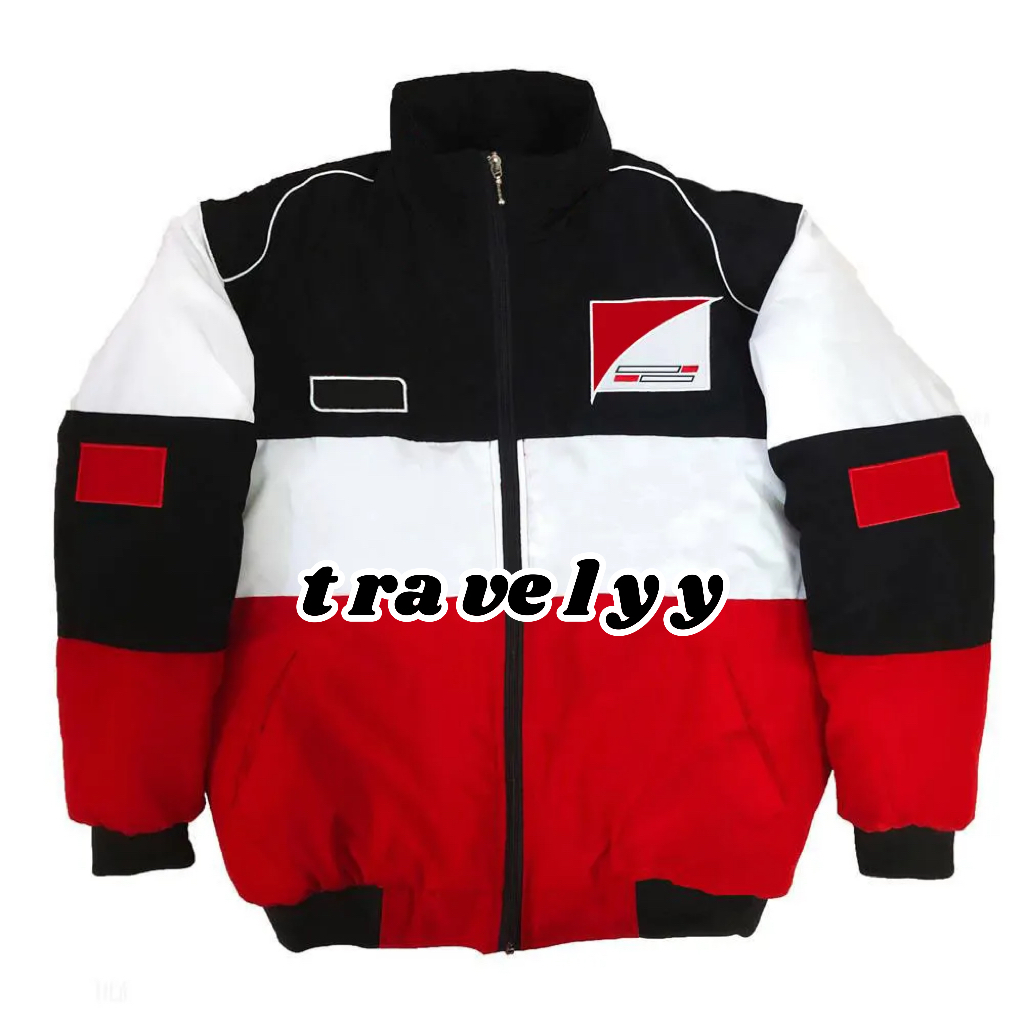 2025 new 2025 F1 Racing Suit Long-sleeved Retro Motorcycle Jacket Moto Team Rider Winter Cotton Clothing Embroidered Warm Jackets Free shipp