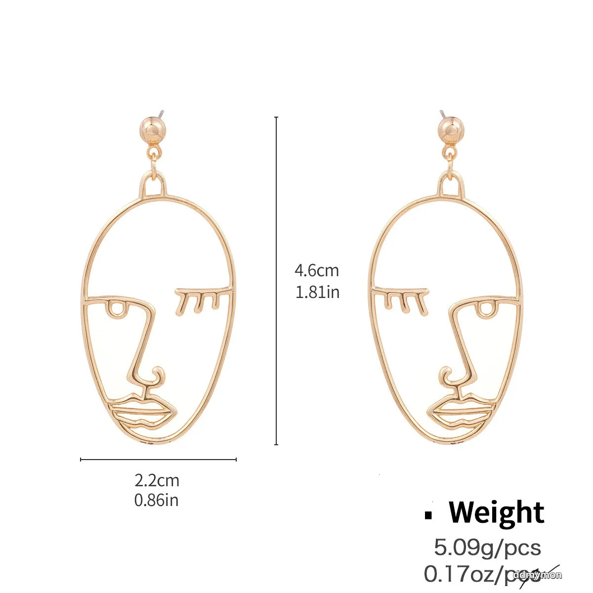 Stylish Hoop Earrings: European & American Design, Geometric Copper Earrings With Zircon Inlay Ddmymon