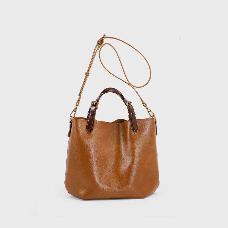 Jonlily Women Genuine Leather Shoulder Female Handbag Totes Casual Crossbody Small Daybag Commuter Bag Purse -Kg2022 Suotong1025