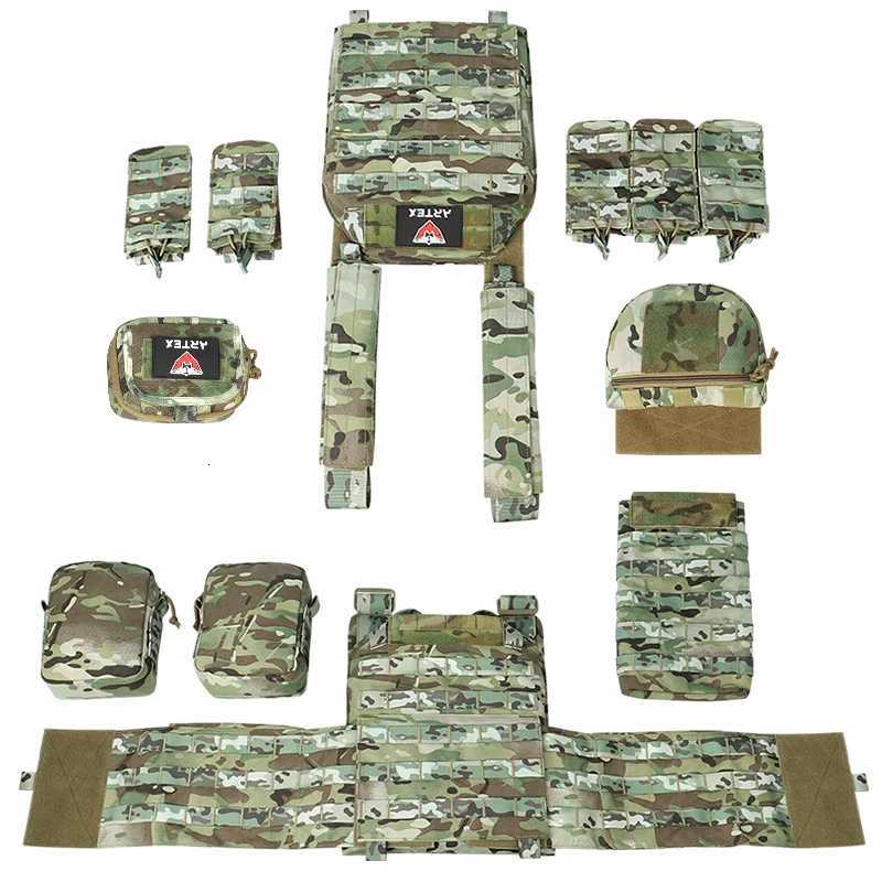 Artex 1000D HighStrength WearResistant Waterproof Modular Tactical Vest Airsoft Vest CS Game Vest Outdoor Vest Plate Carrier Y251022