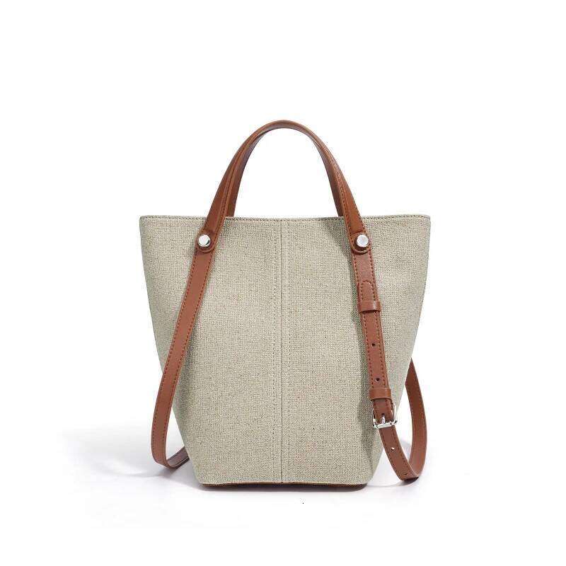 New High-End Genuine Leather Commuter Shoulder Fashion Women's Vintage Bucket Handbags Casual Niche Designe Underarm Bag 1025